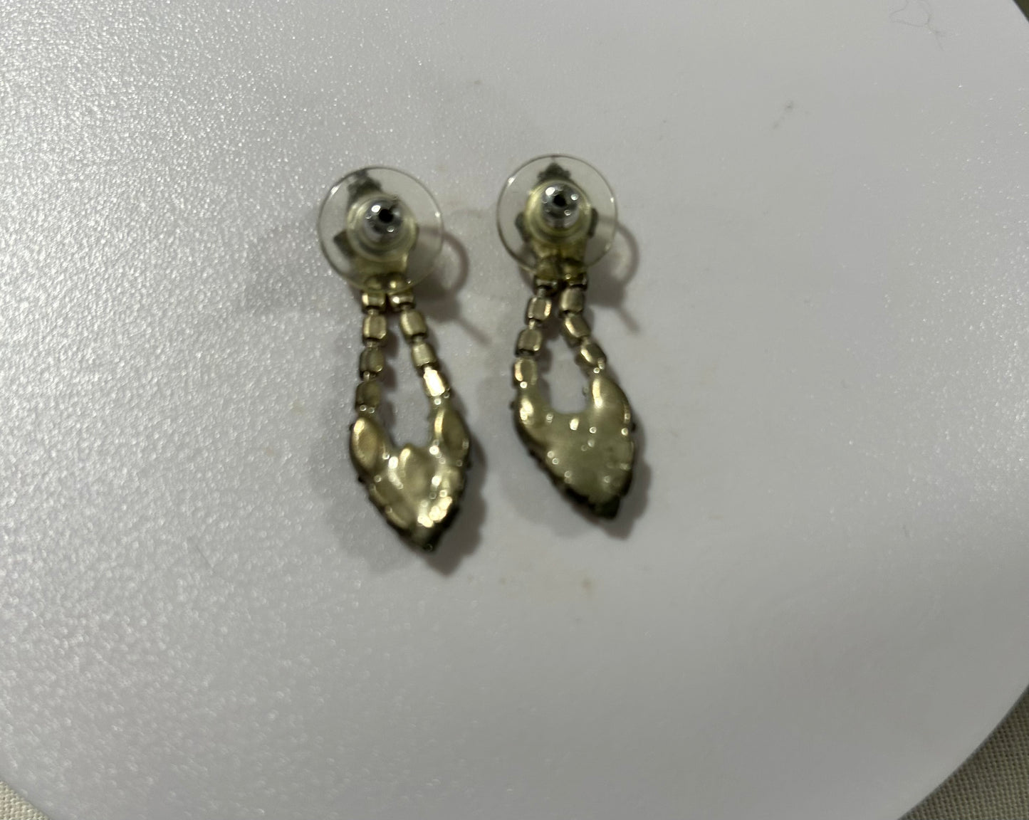 Austrian Crystal Blue Earrings - New