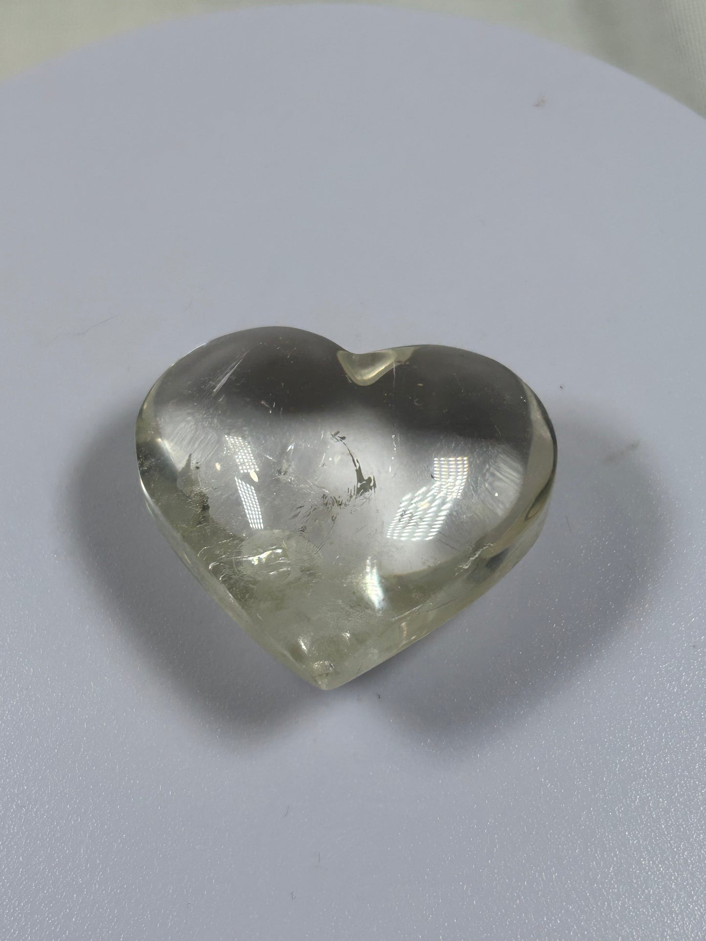 (#874) - Clear Quartz Heart - New