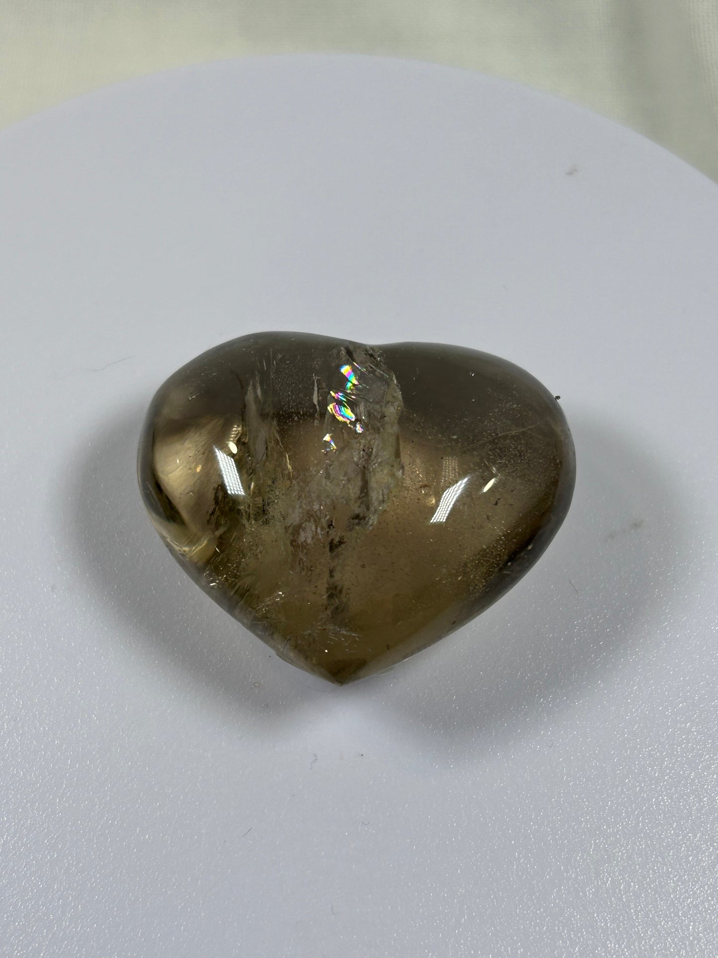 (#902) - Smoky Quartz Heart - New