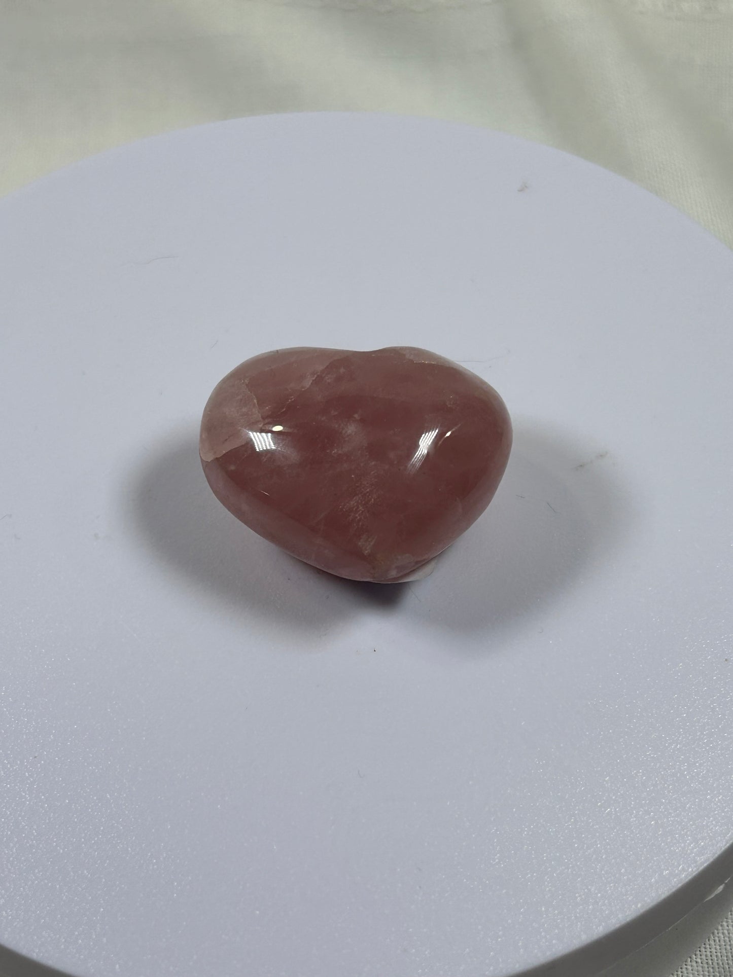 (#880) - Rose Quartz Heart - New