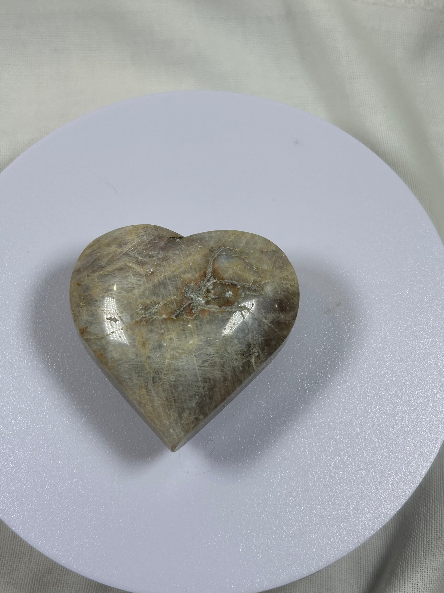 (#865) - Moonstone Heart - New