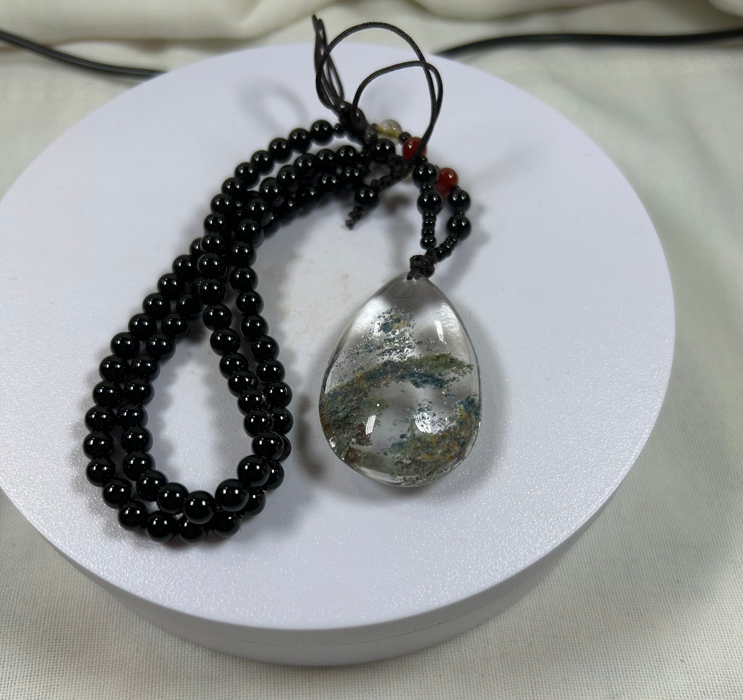 Beaded Garden Quartz Pendant - New