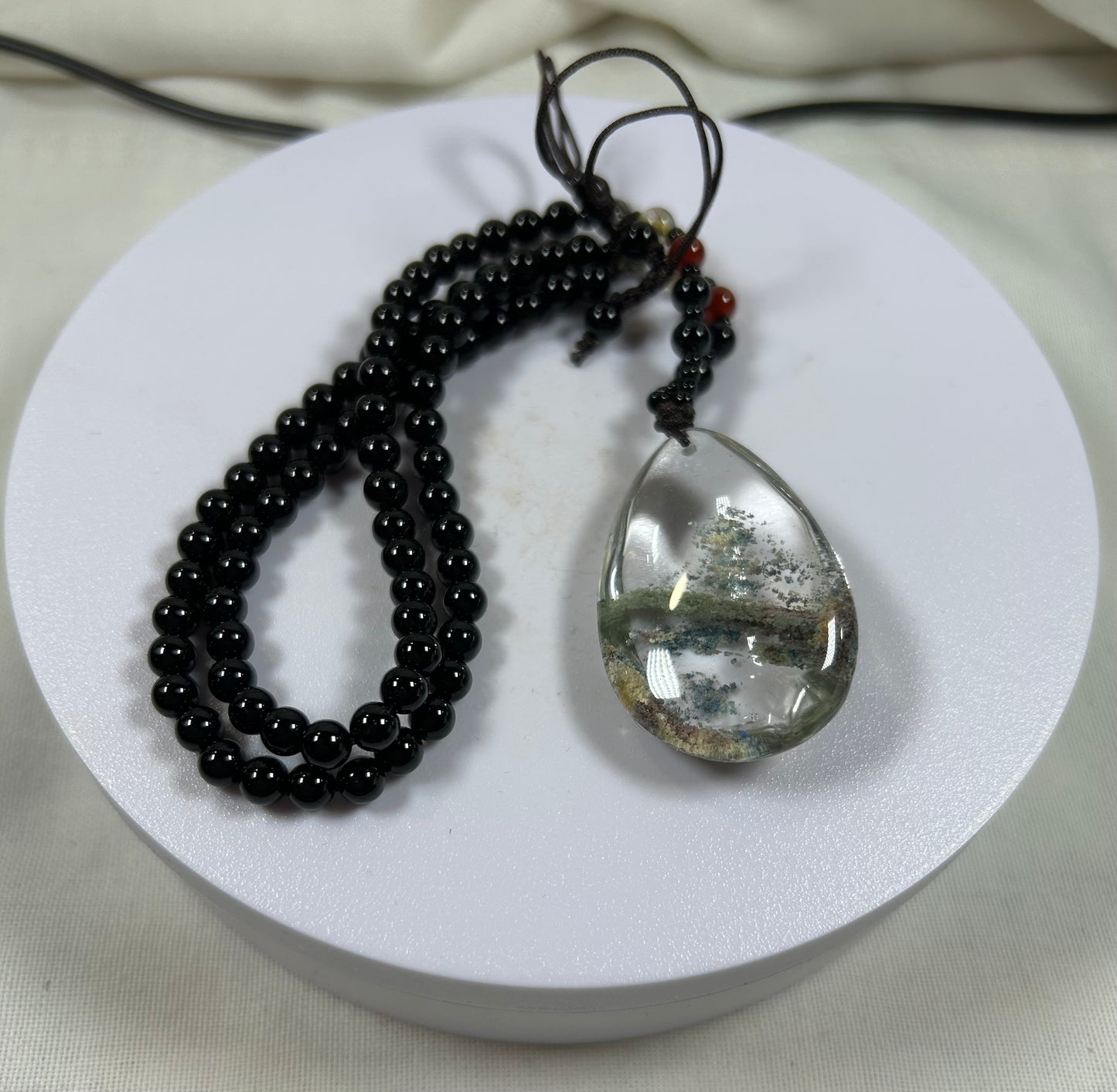 Beaded Garden Quartz Pendant - New