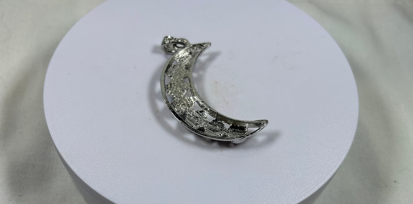 Chakra Crescent Moon Pendant - New