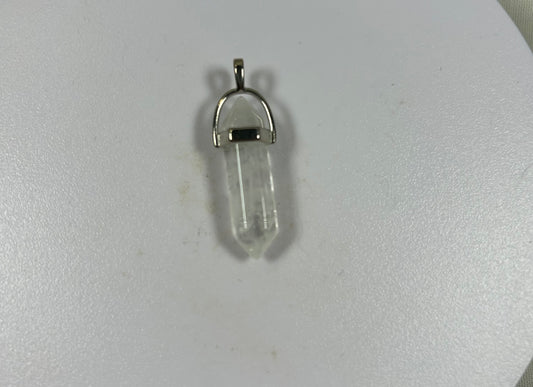 Clear Quartz Point Pendant - New