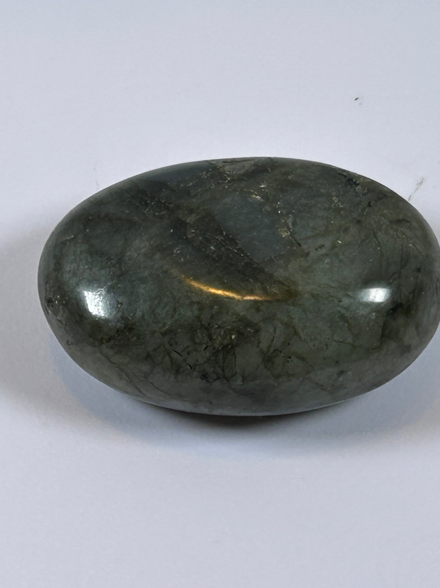 (#92) - LABRADORITE PALM STONE POLISHED - NEW