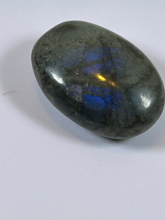 (#92) - LABRADORITE PALM STONE POLISHED - NEW