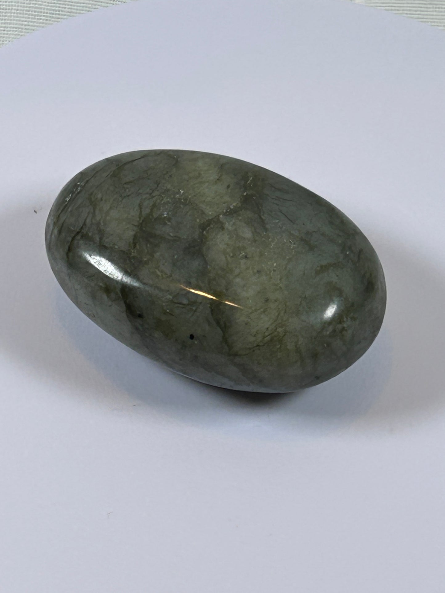 (#92) - LABRADORITE PALM STONE POLISHED - NEW