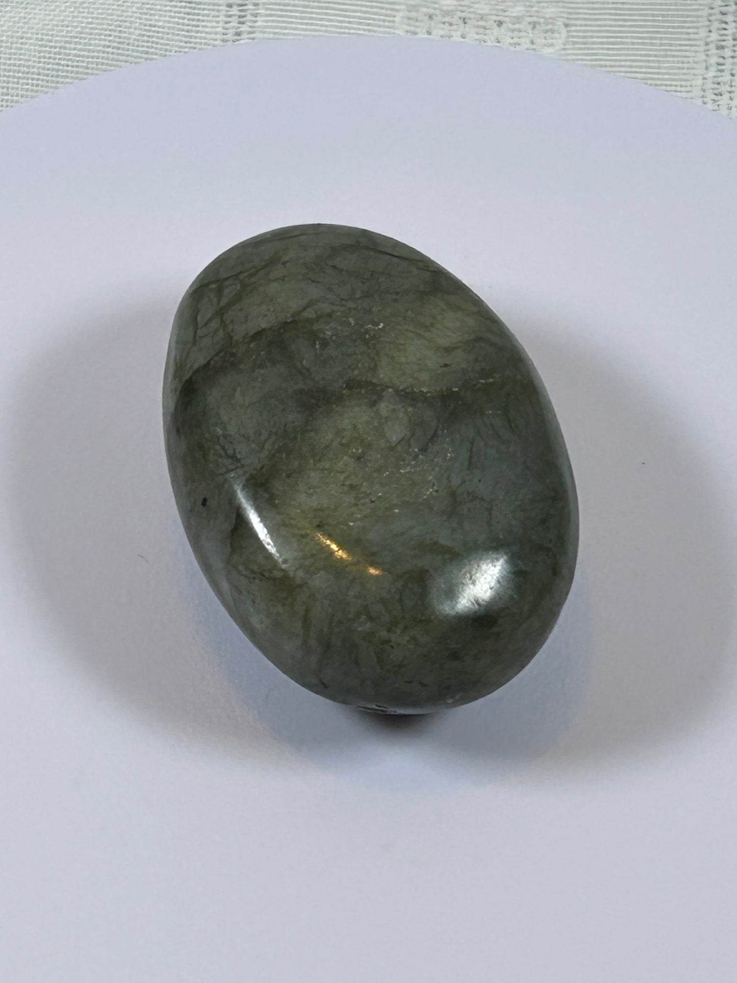 (#92) - LABRADORITE PALM STONE POLISHED - NEW