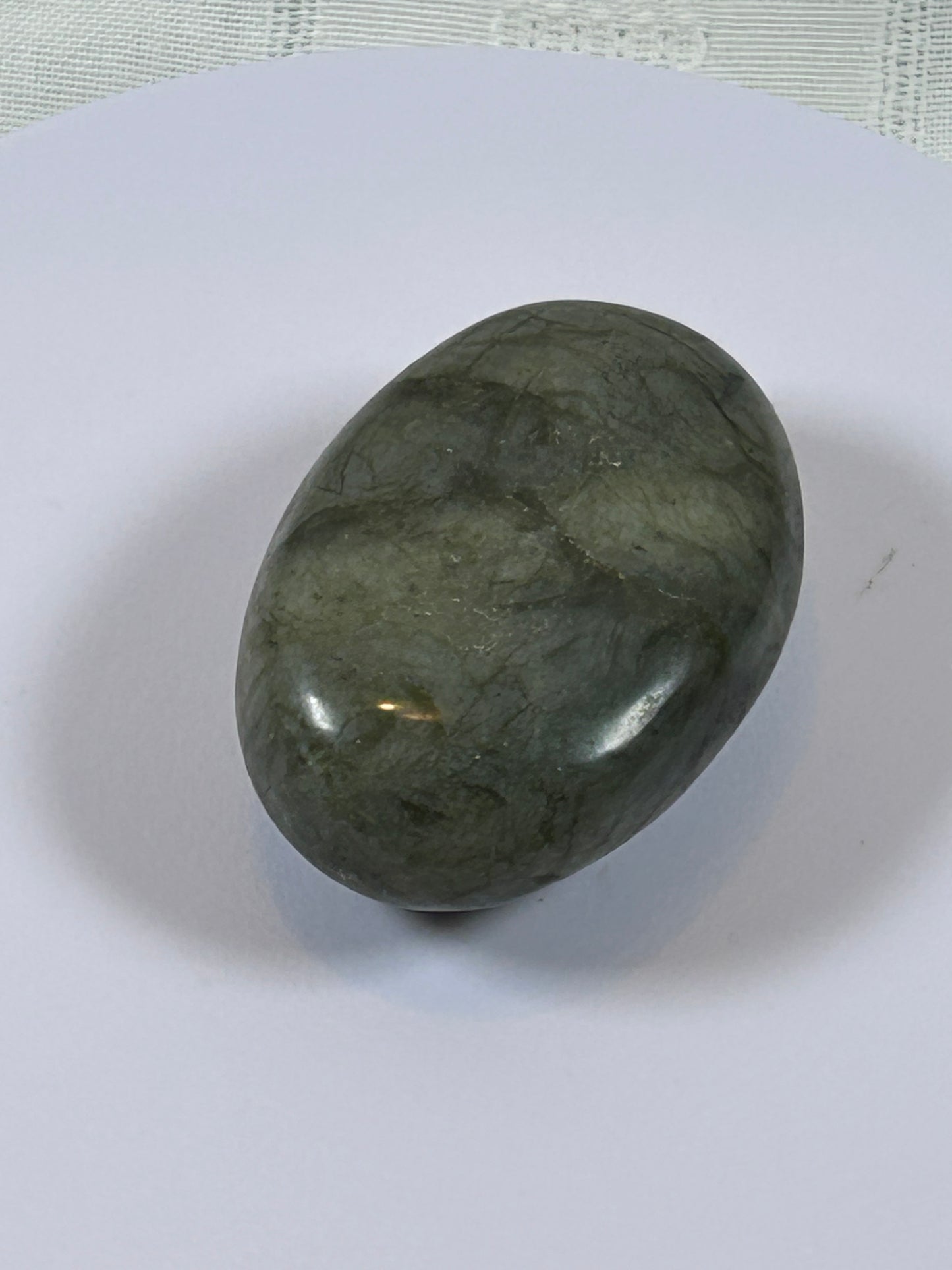 (#92) - LABRADORITE PALM STONE POLISHED - NEW