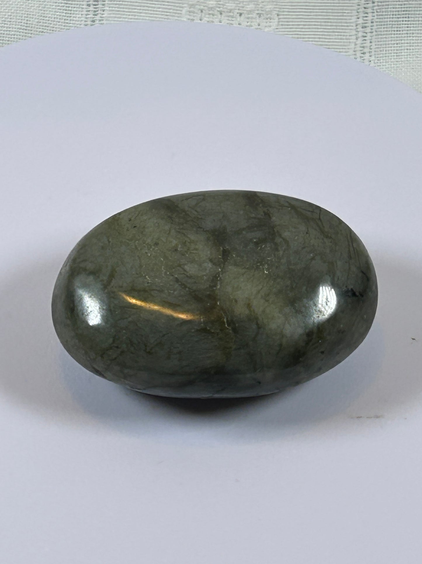 (#92) - LABRADORITE PALM STONE POLISHED - NEW