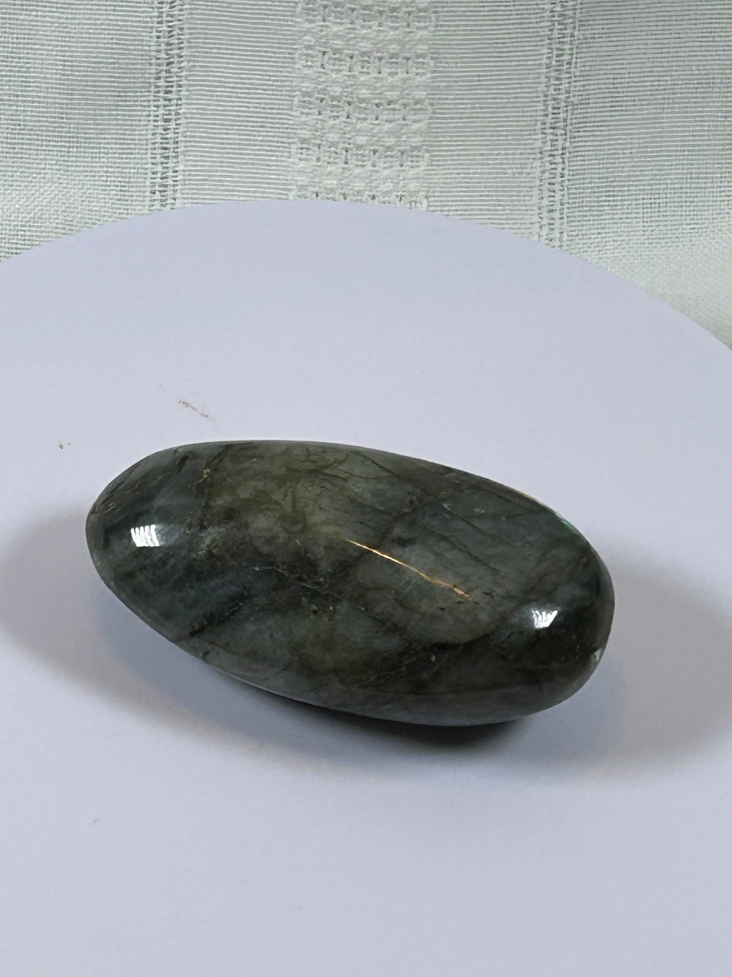 (#93) - LABRADORITE PALM STONE POLISHED - NEW