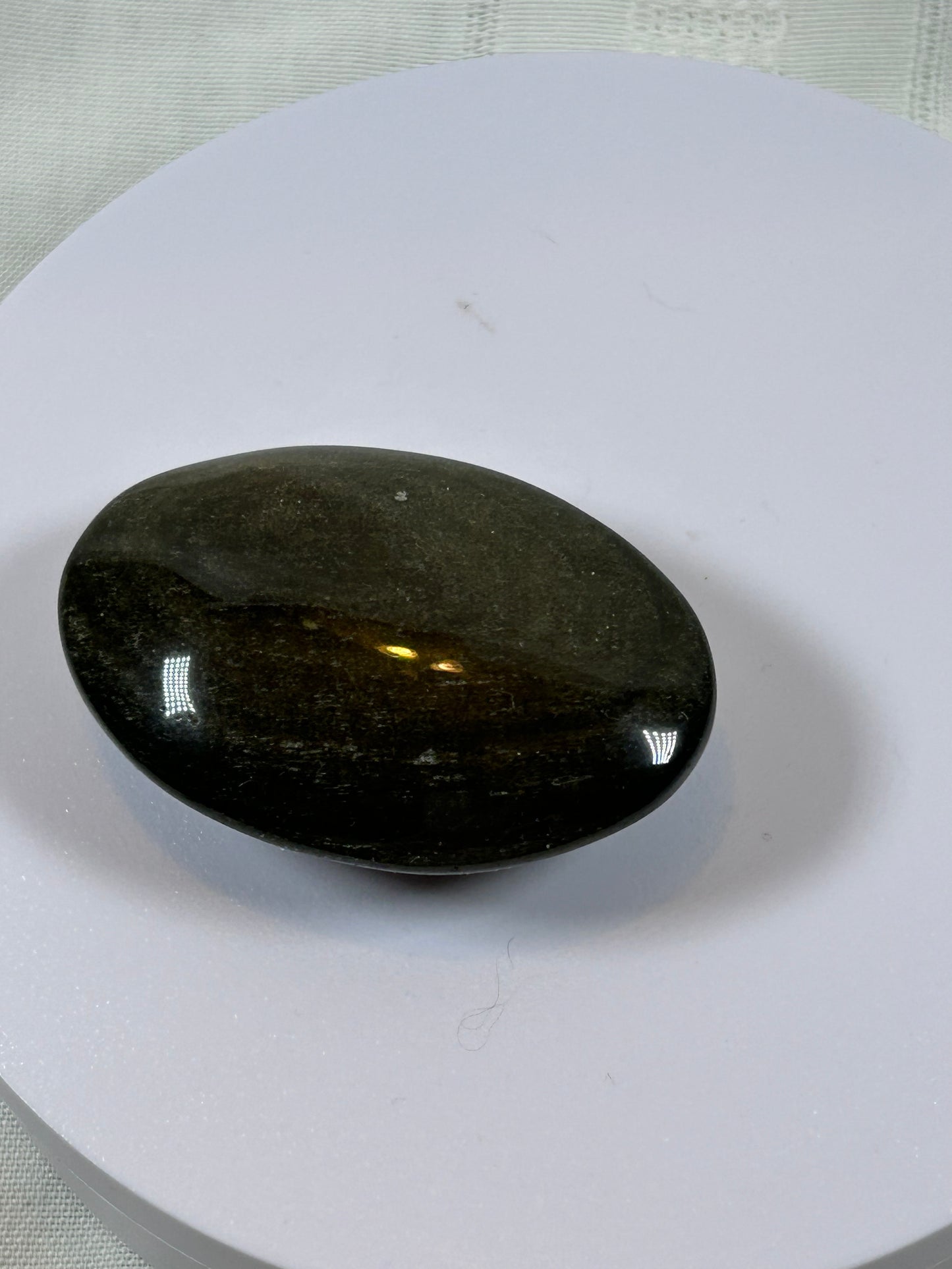 (#94) - GOLDEN OBSIDIAN PALM STONE POLISHED - NEW