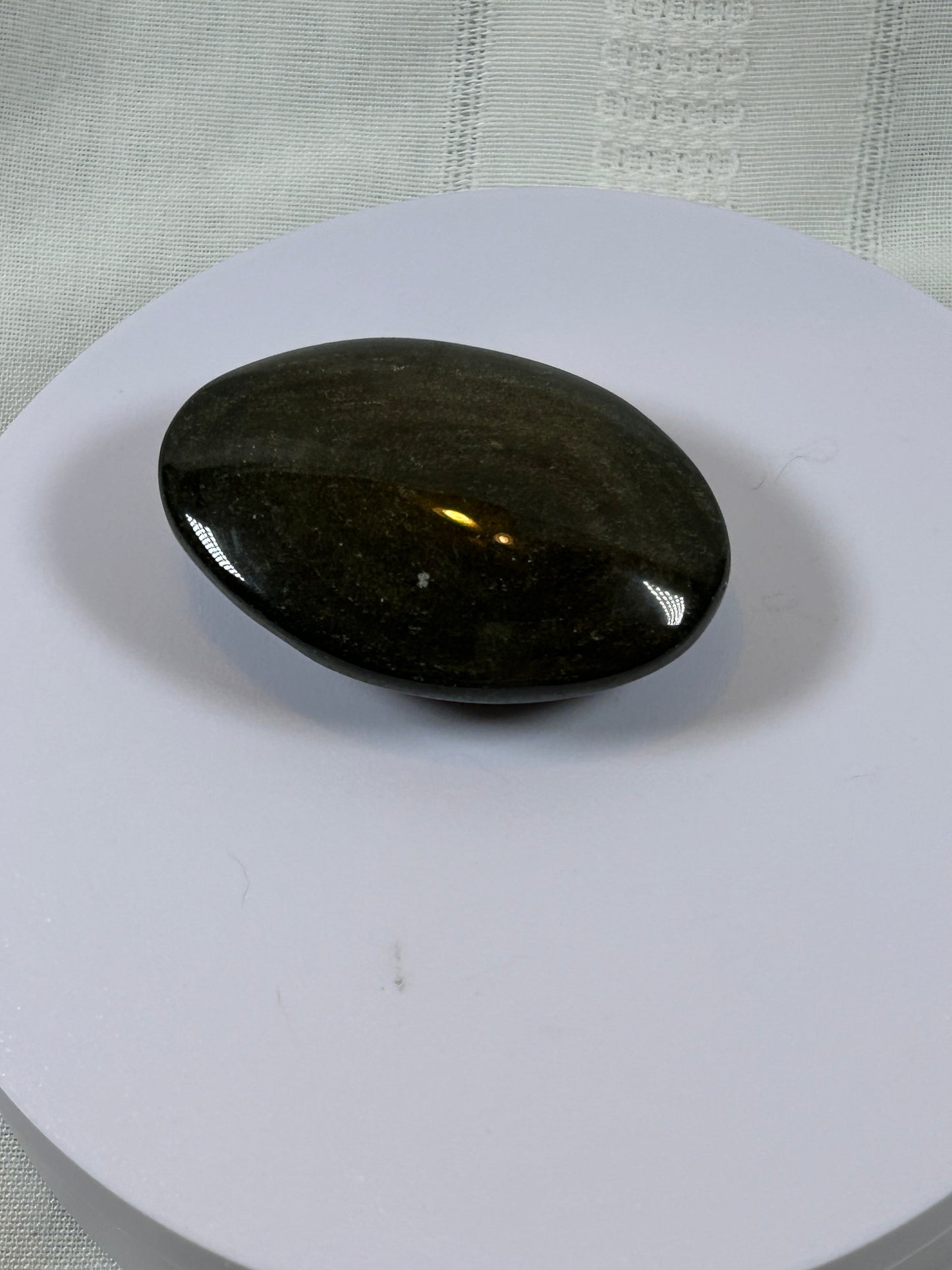 (#94) - GOLDEN OBSIDIAN PALM STONE POLISHED - NEW