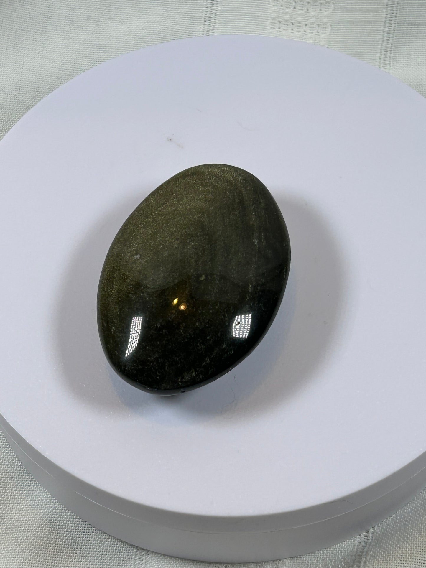 (#94) - GOLDEN OBSIDIAN PALM STONE POLISHED - NEW
