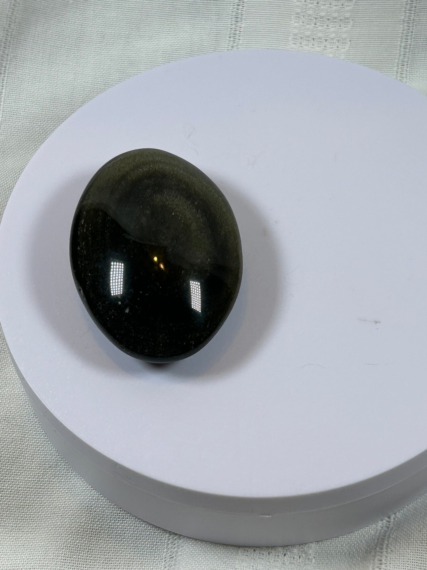 (#94) - GOLDEN OBSIDIAN PALM STONE POLISHED - NEW