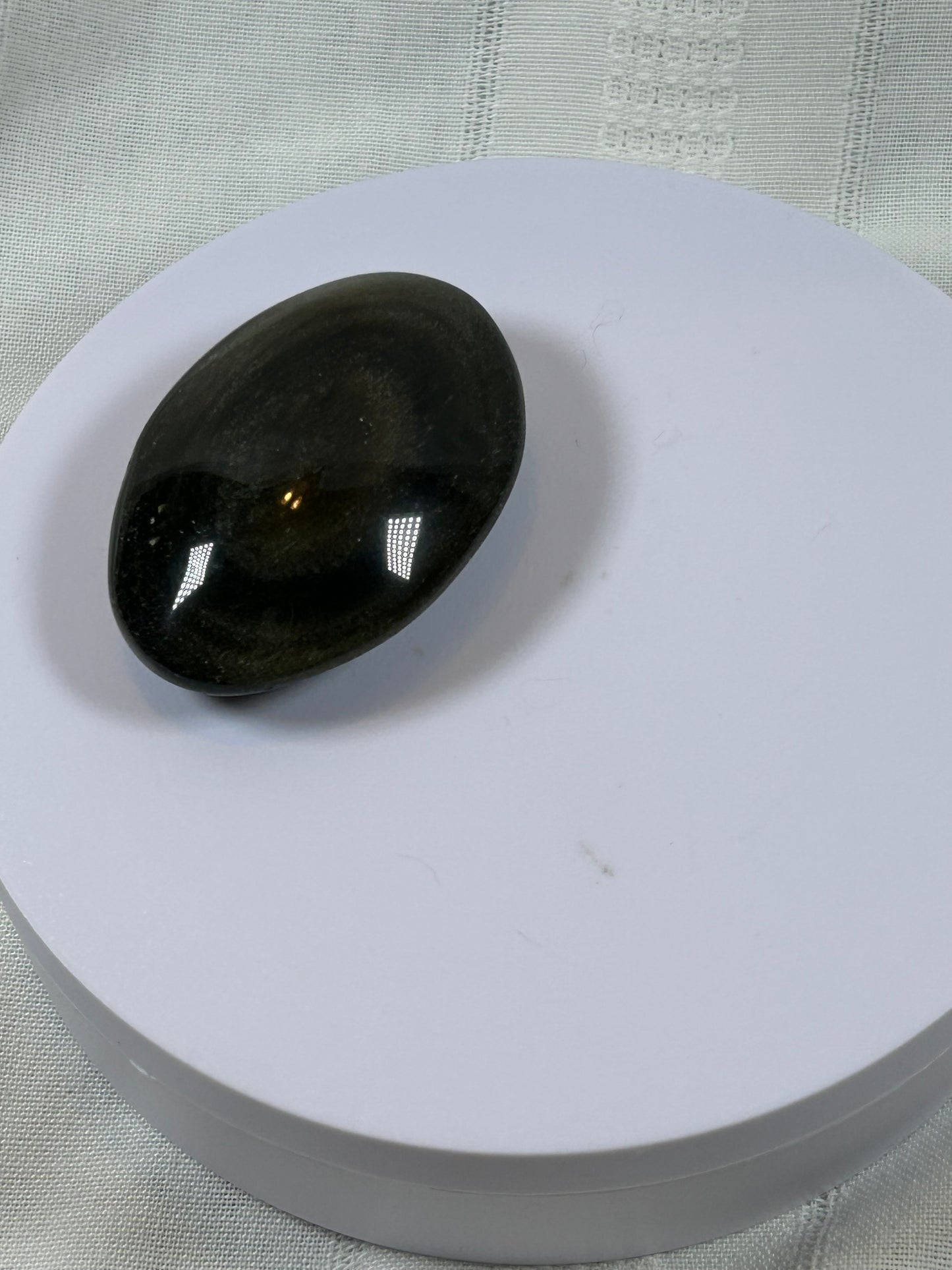 (#94) - GOLDEN OBSIDIAN PALM STONE POLISHED - NEW