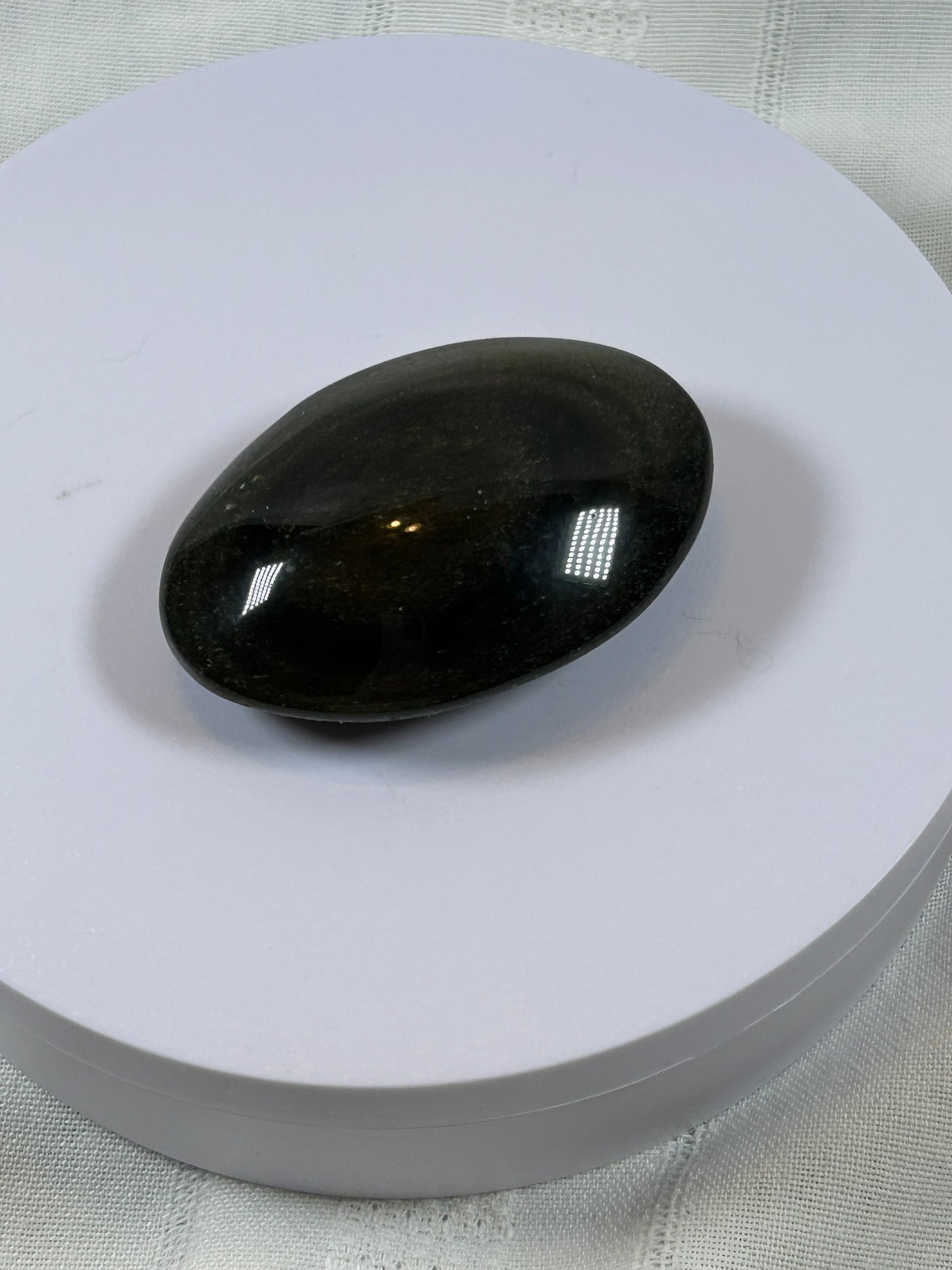 (#94) - GOLDEN OBSIDIAN PALM STONE POLISHED - NEW