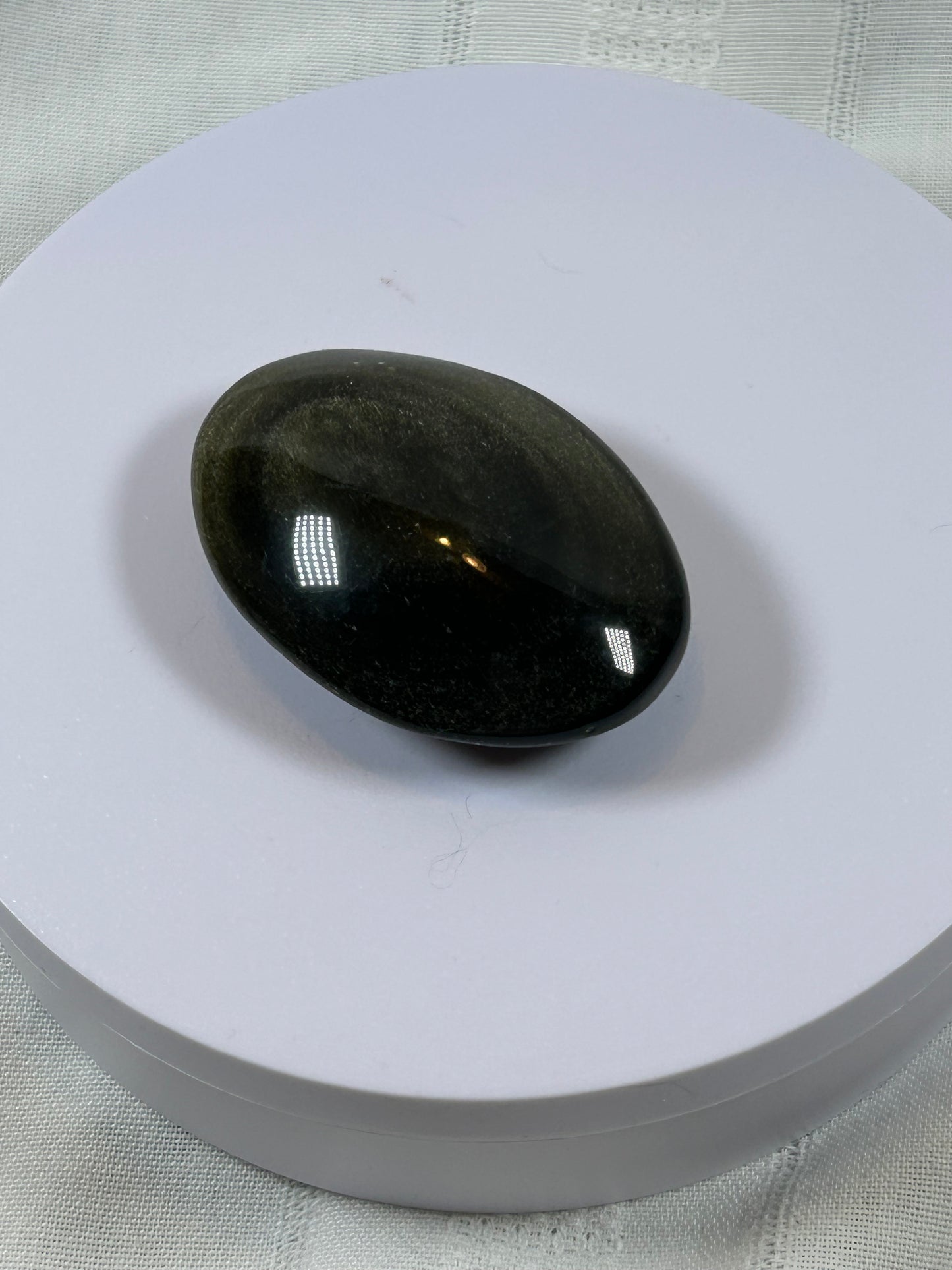 (#94) - GOLDEN OBSIDIAN PALM STONE POLISHED - NEW