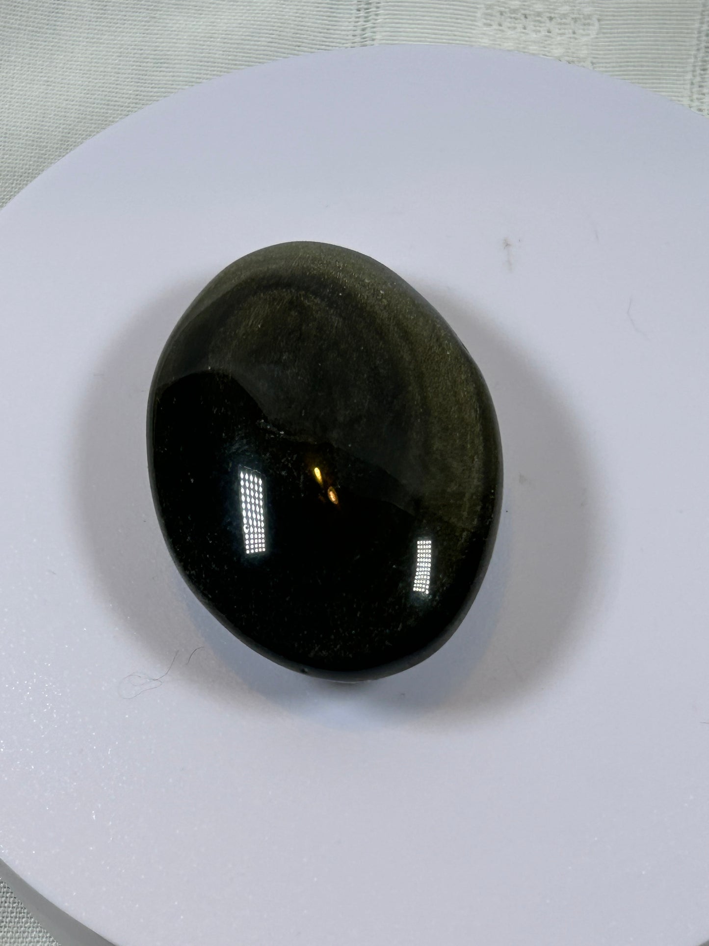 (#94) - GOLDEN OBSIDIAN PALM STONE POLISHED - NEW