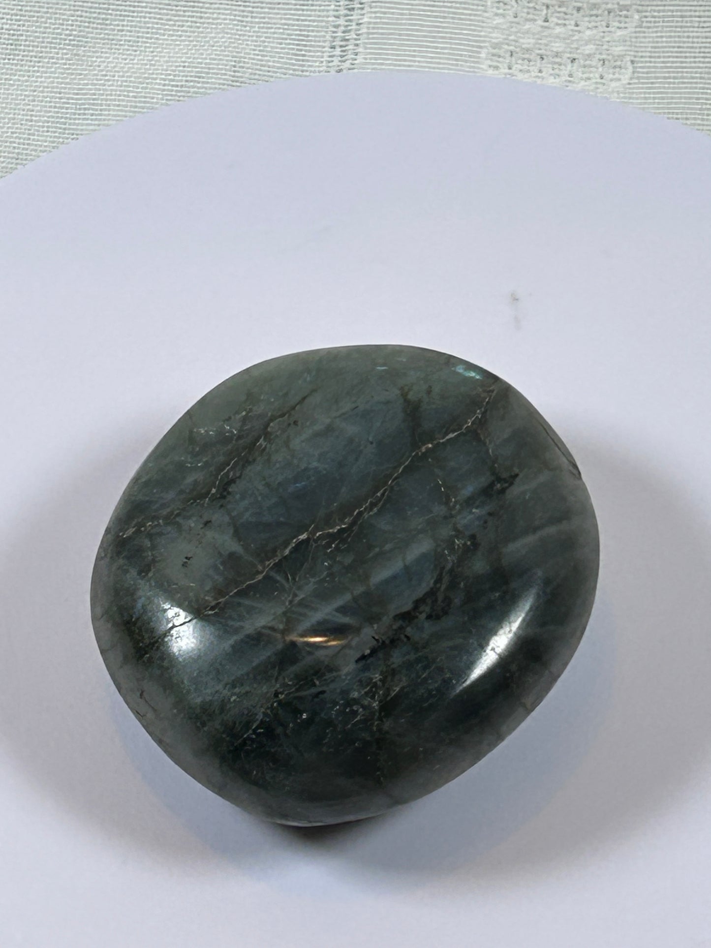 (#95) - LABRADORITE PALM STONE POLISHED - NEW