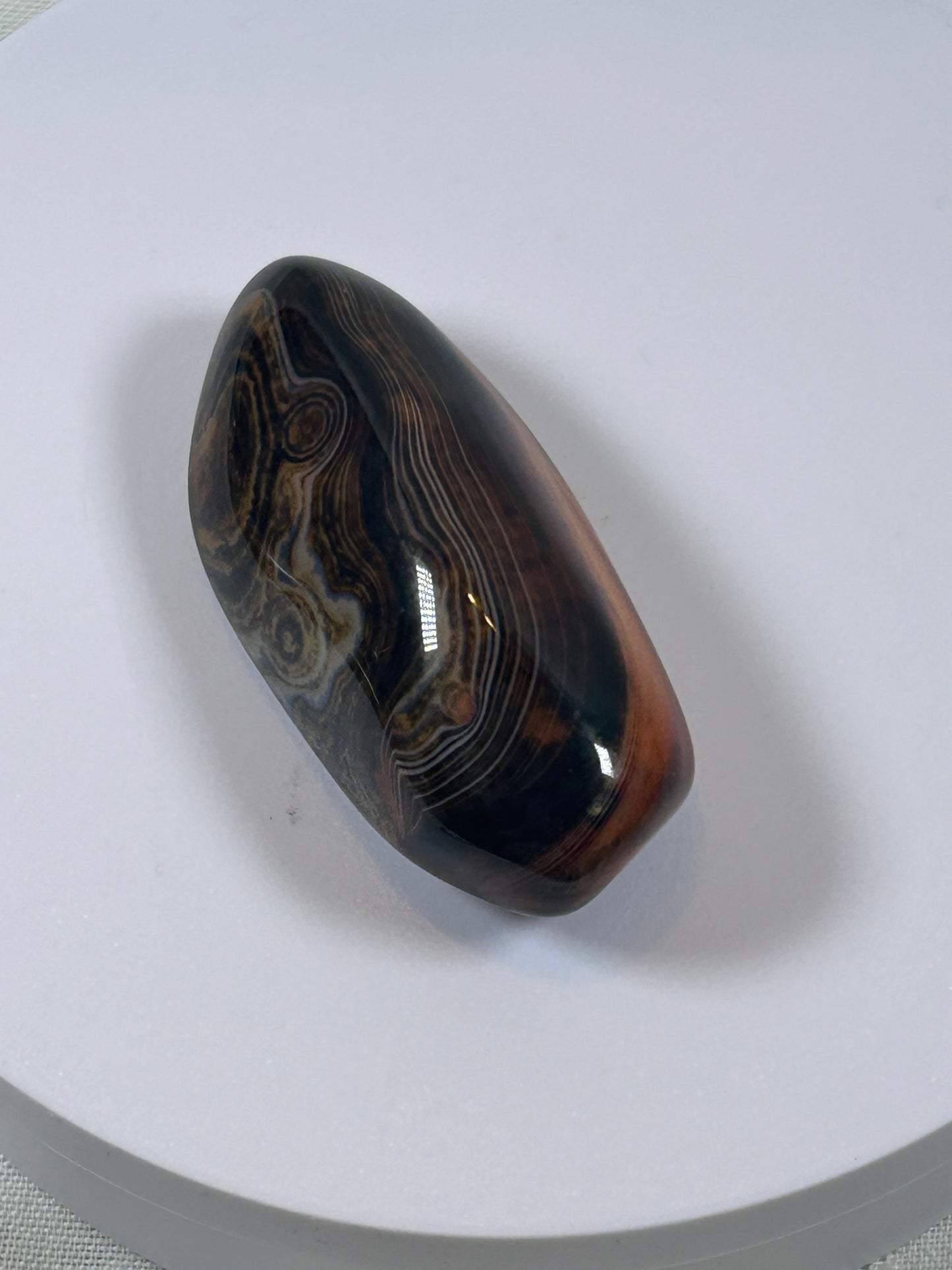 (#98) - SARDONYX PALM STONE POLISHED - NEW