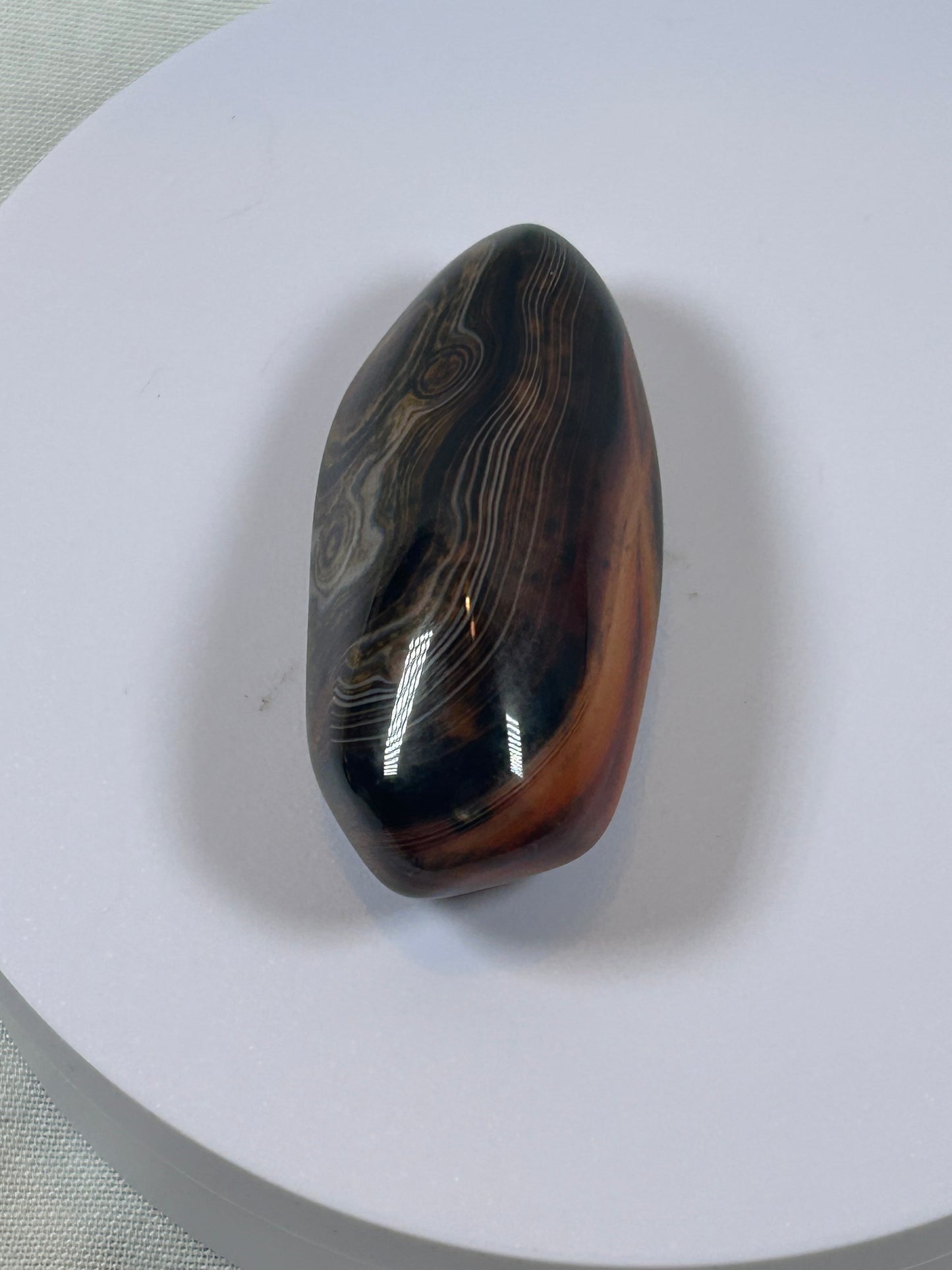(#98) - SARDONYX PALM STONE POLISHED - NEW