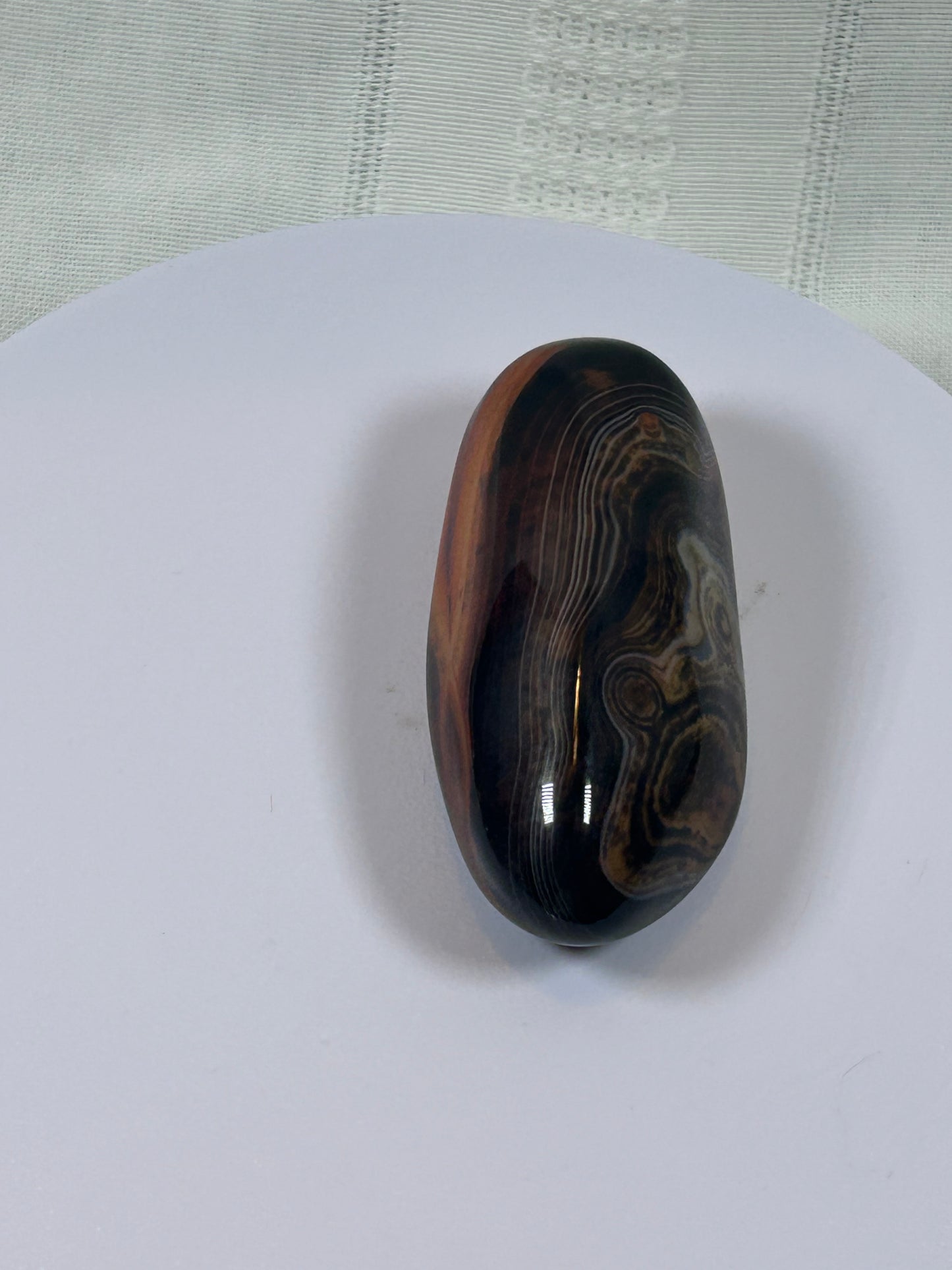 (#98) - SARDONYX PALM STONE POLISHED - NEW