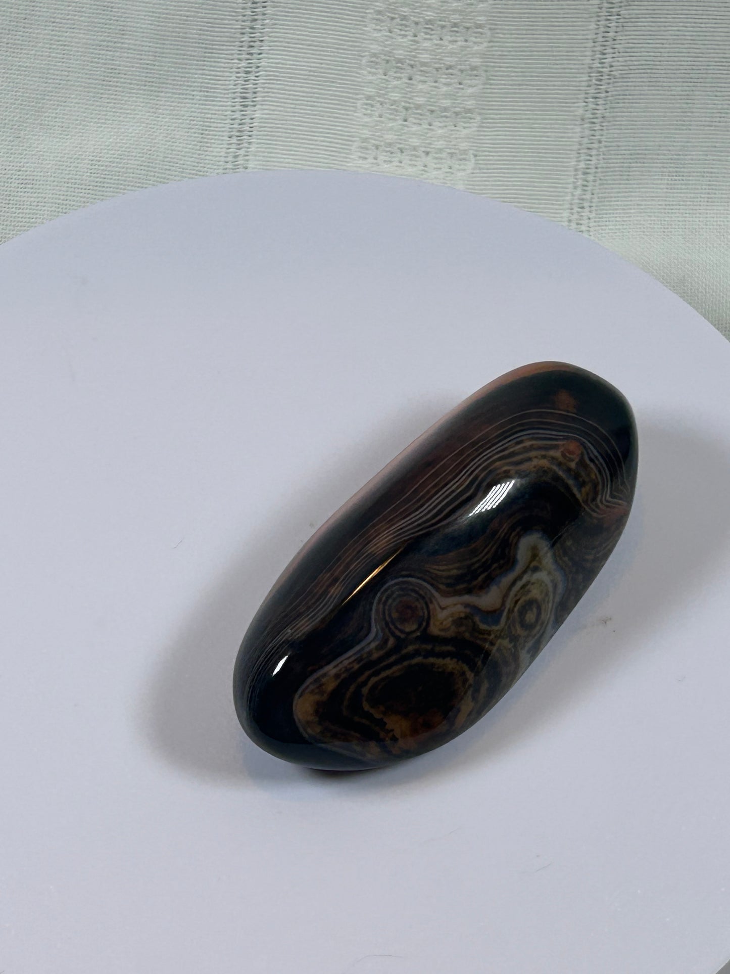 (#98) - SARDONYX PALM STONE POLISHED - NEW