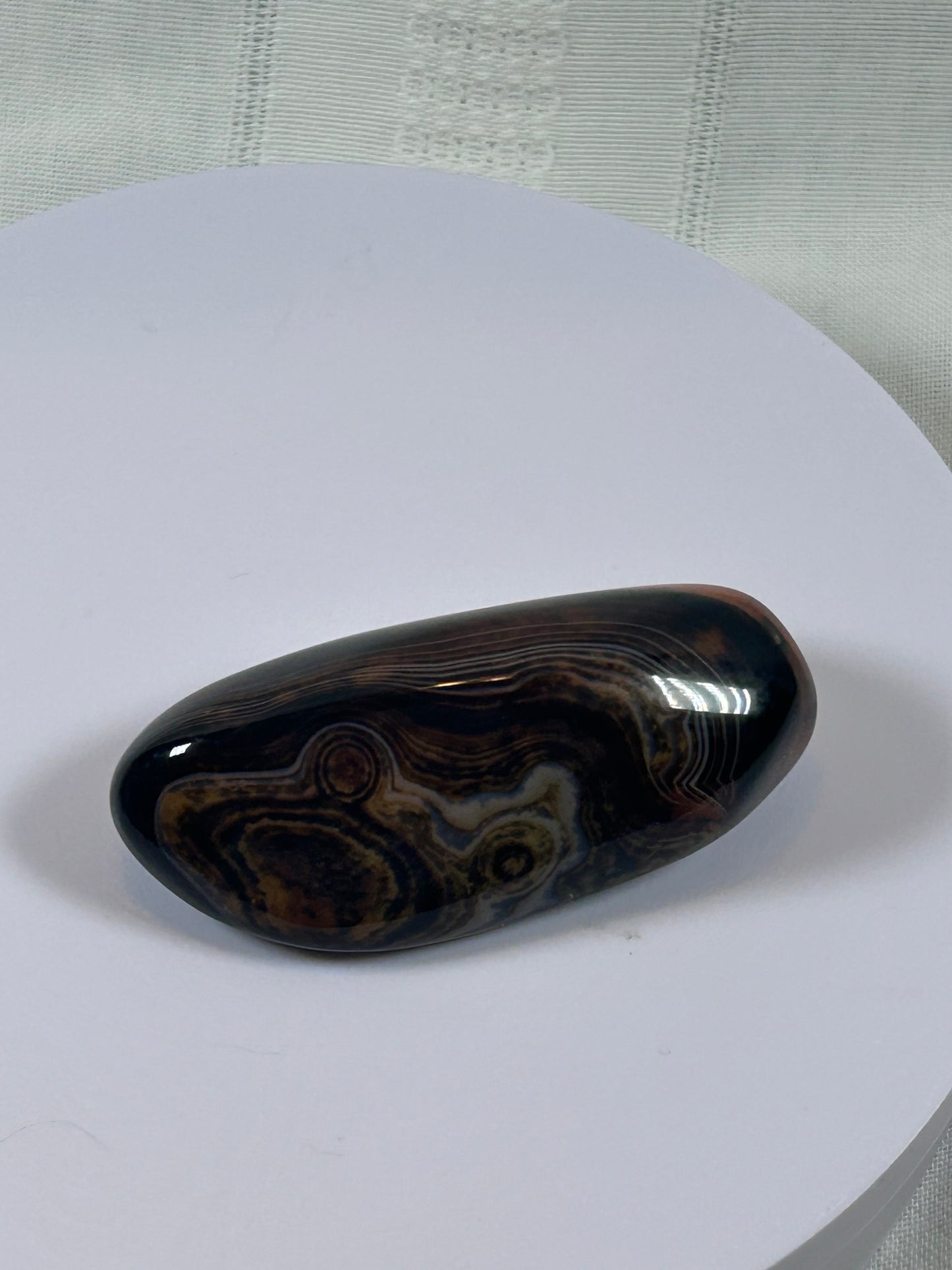 (#98) - SARDONYX PALM STONE POLISHED - NEW