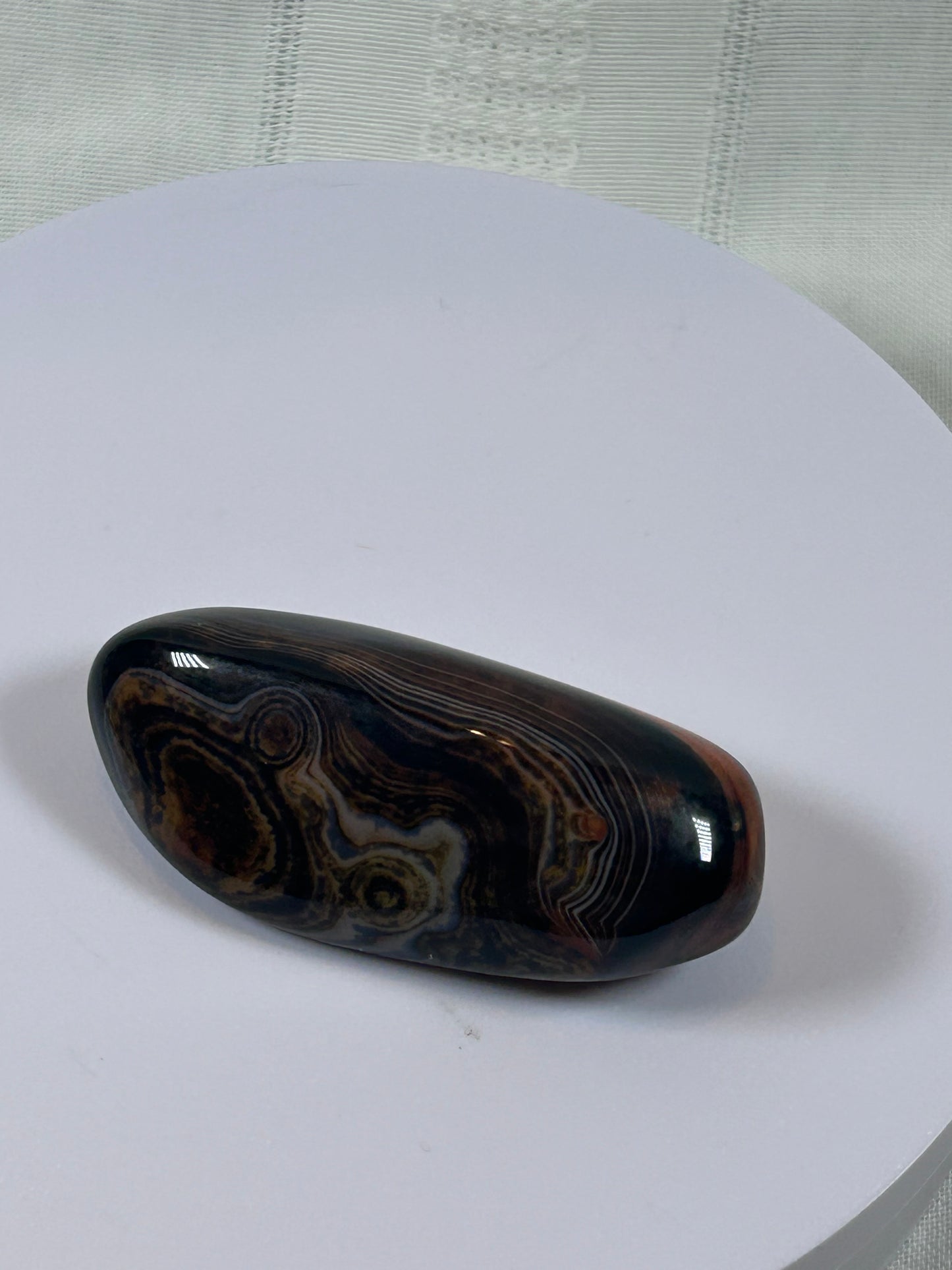 (#98) - SARDONYX PALM STONE POLISHED - NEW