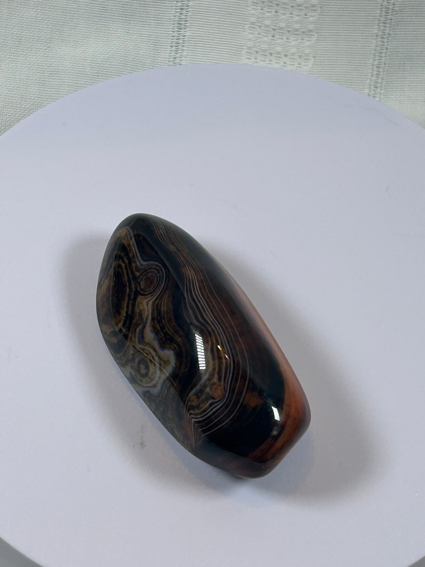 (#98) - SARDONYX PALM STONE POLISHED - NEW