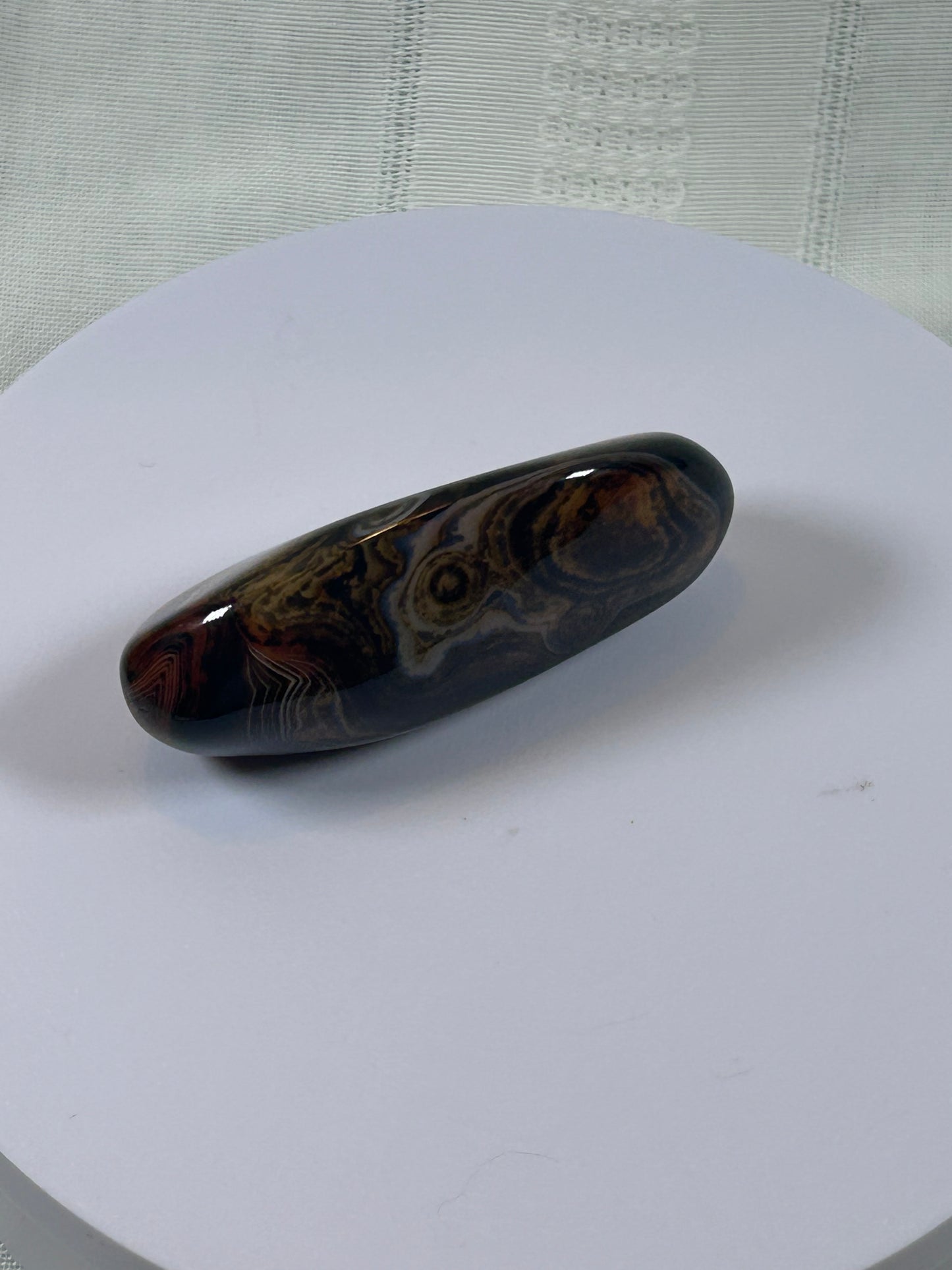 (#98) - SARDONYX PALM STONE POLISHED - NEW