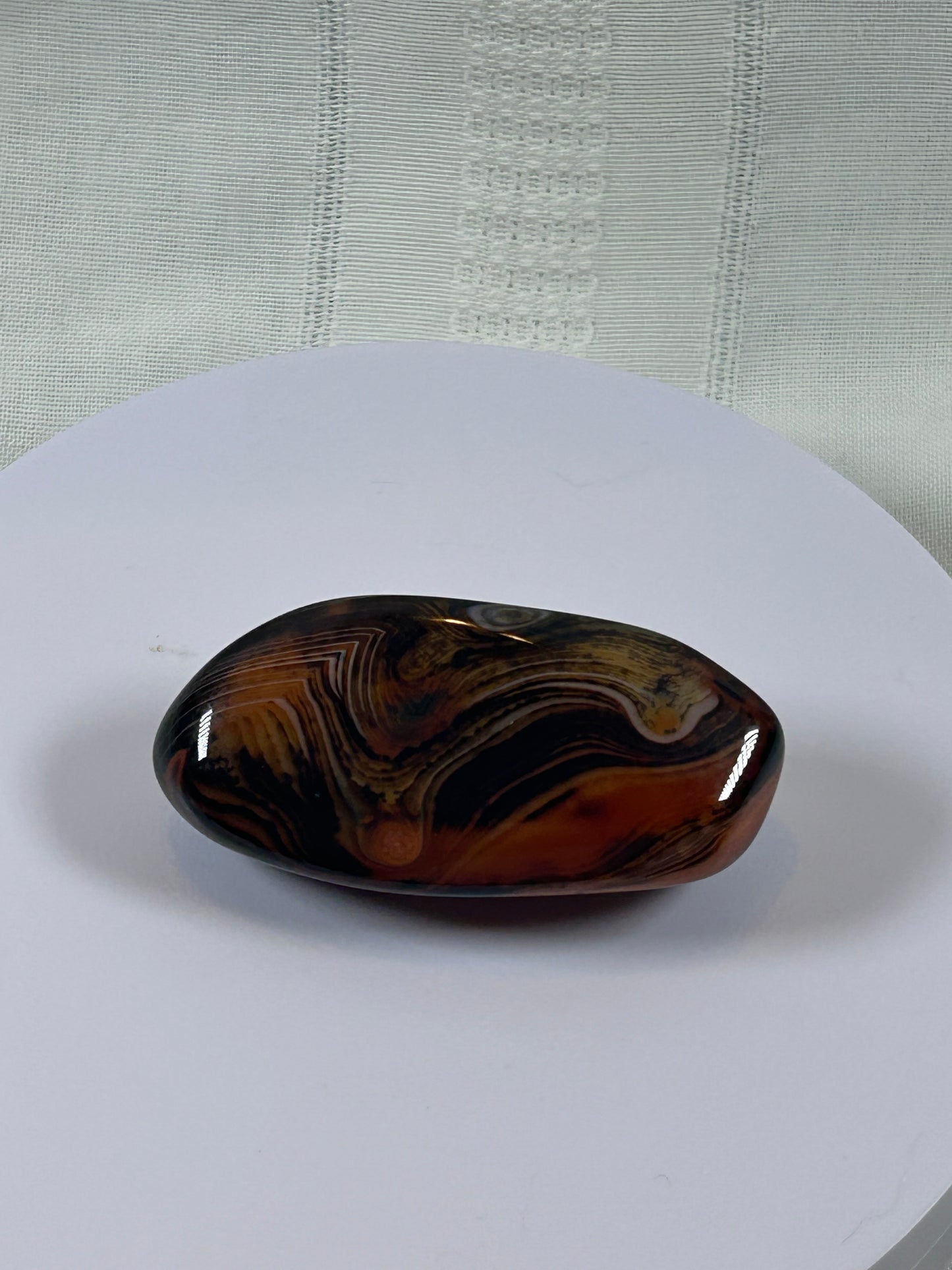 (#98) - SARDONYX PALM STONE POLISHED - NEW