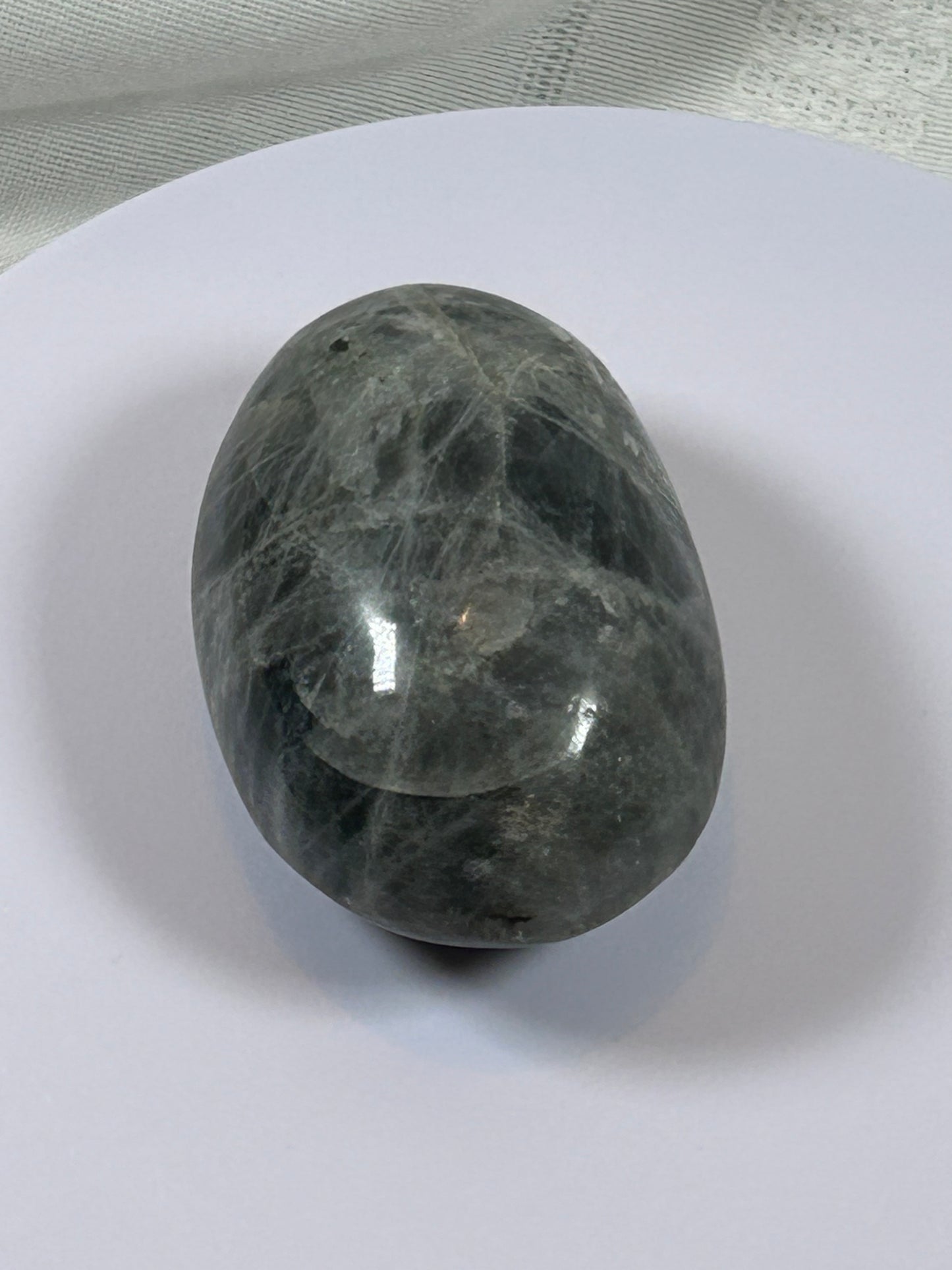 (#134) - LABRADORITE PALM STONE POLISHED - NEW