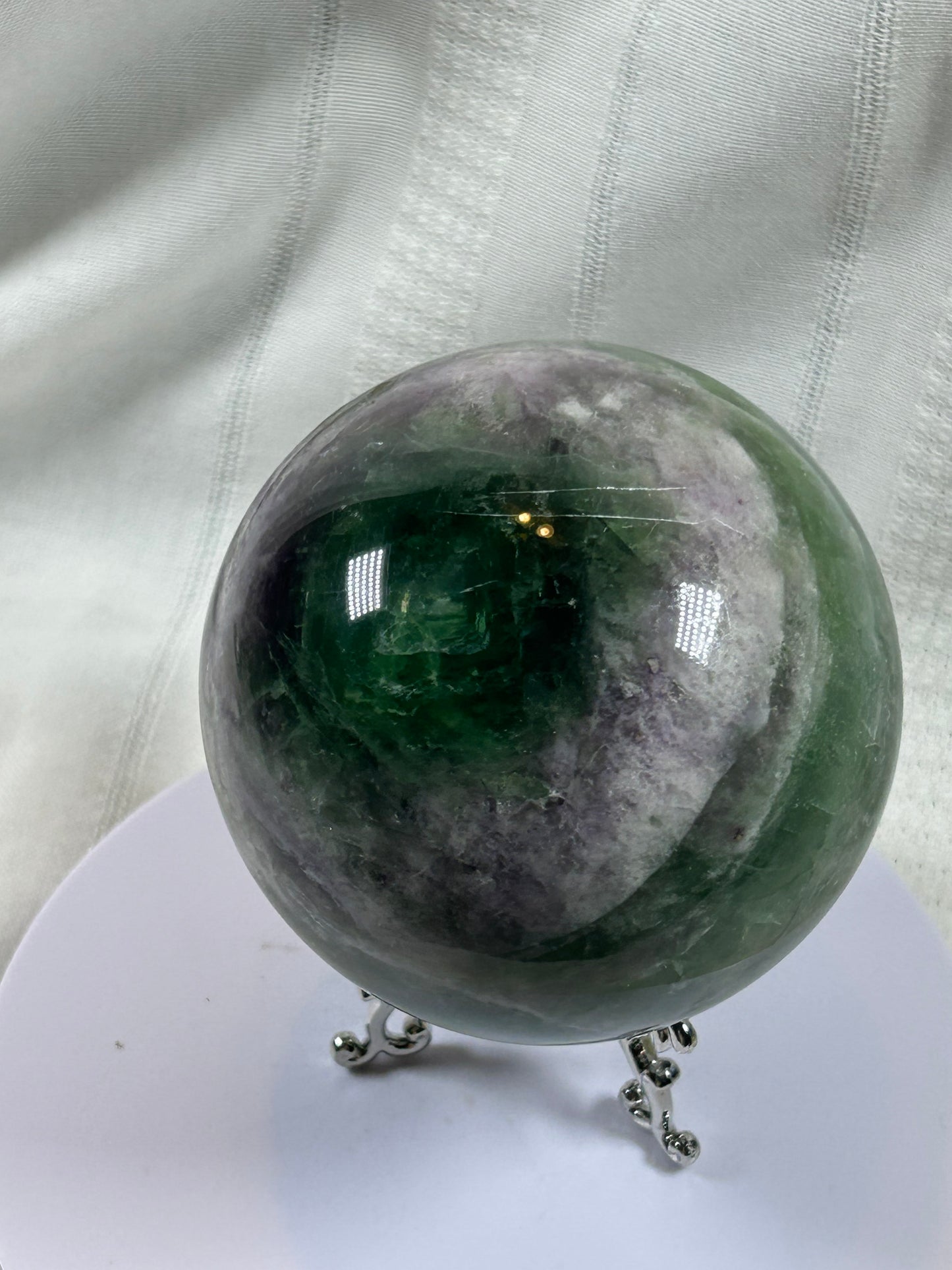 (#155) - FLUORITE SPHERE POLISHED - NEW