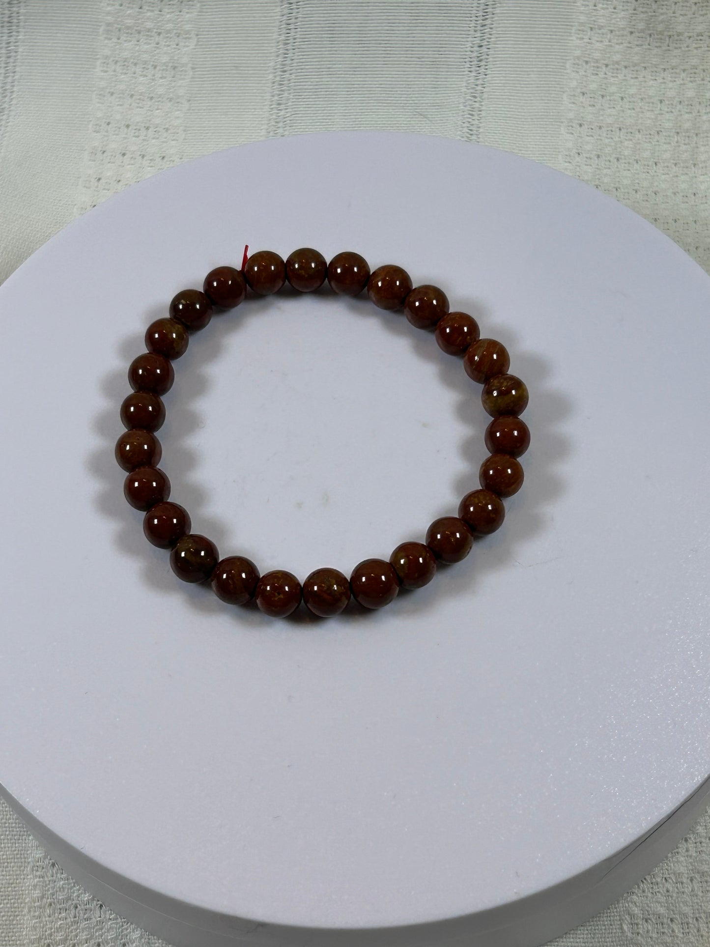 (#182) - RED JASPER CRYSTAL BRACELET - NEW