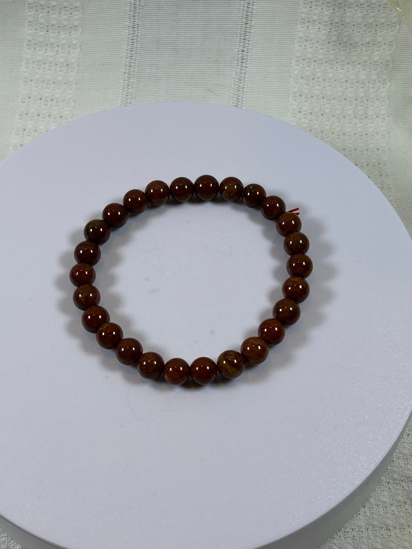 (#182) - RED JASPER CRYSTAL BRACELET - NEW