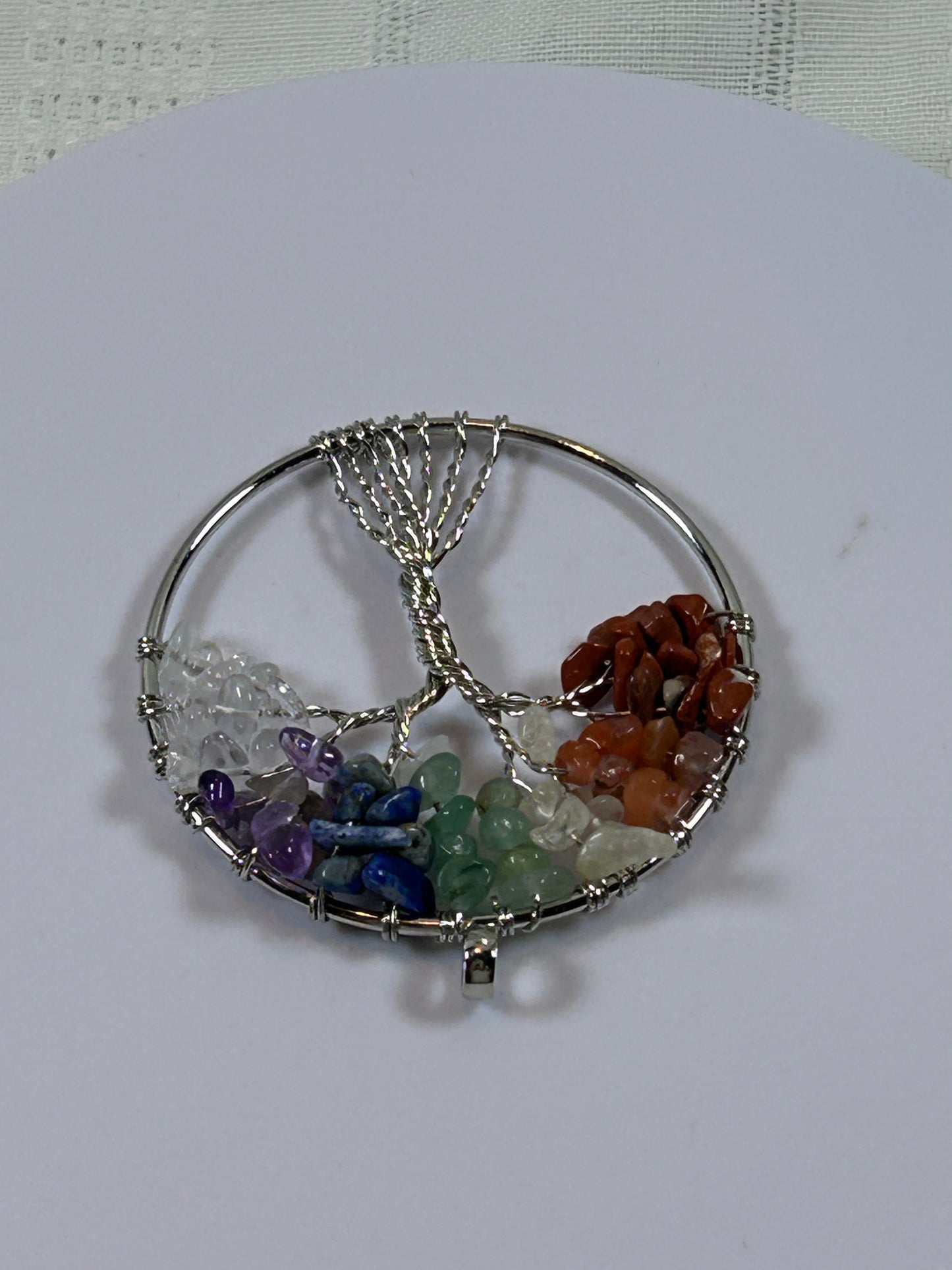 (#213) - TREE OF LIFE CHAKRA PENDANT - NEW