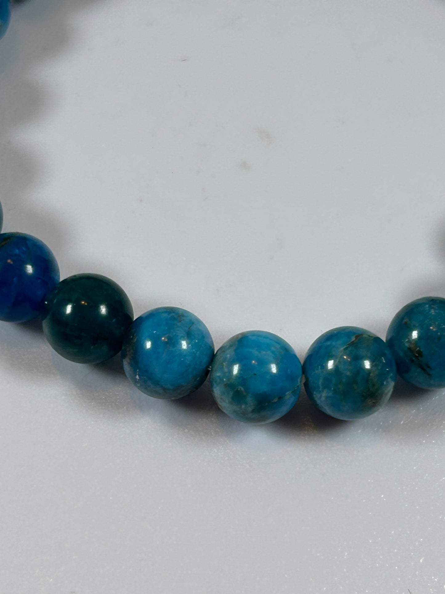 (#194) - BLUE APATITE CRYSTAL BRACELET - NEW