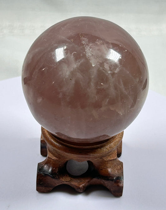 (#413) - Rose Quartz Sphere - New