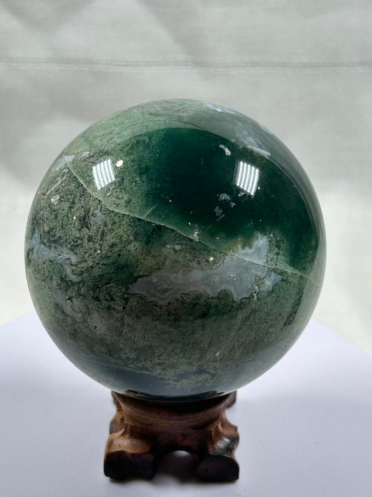 (#346) - Green Jasper Sphere - New