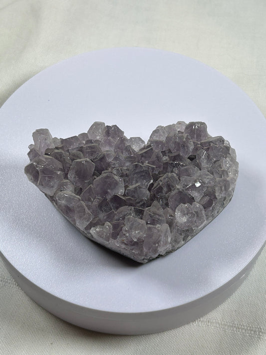 (#940) - Amethyst Heart Raw - New