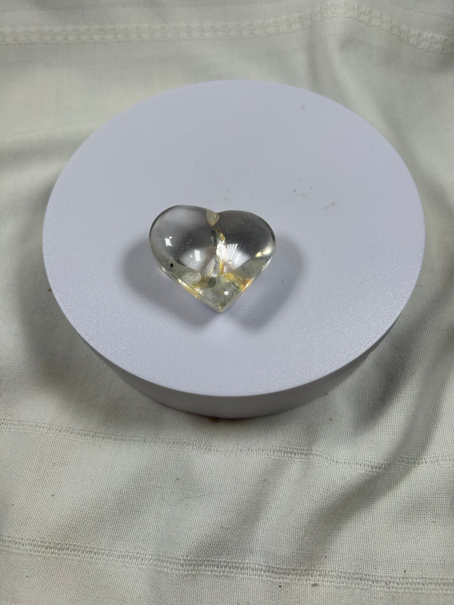 (#872) - Clear Quartz Heart - New