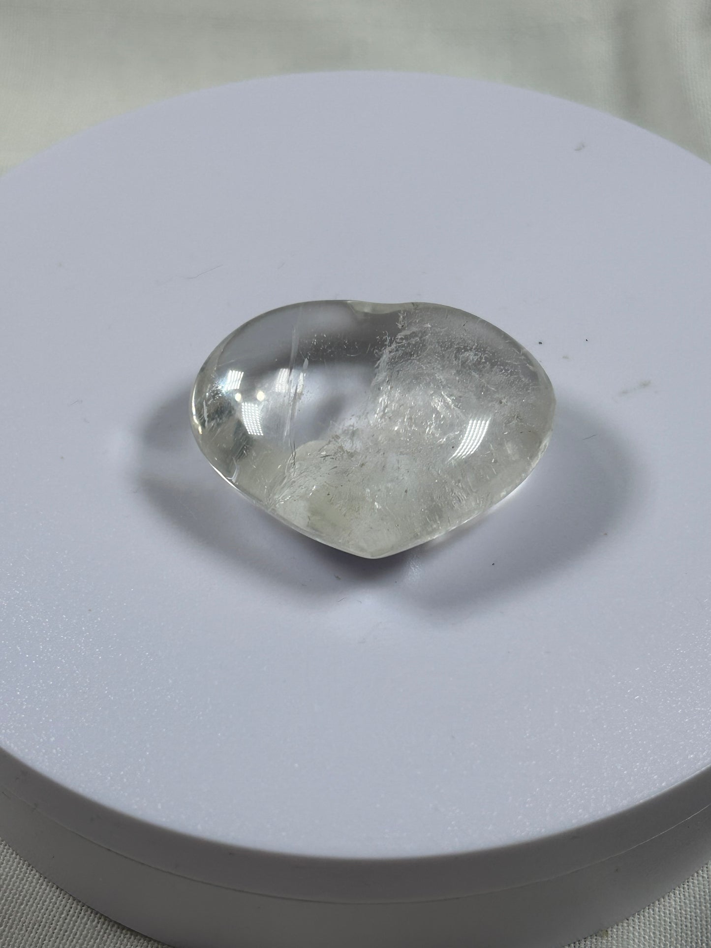 (#873) - Clear Quartz Heart - New