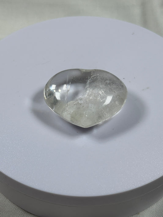 (#873) - Clear Quartz Heart - New