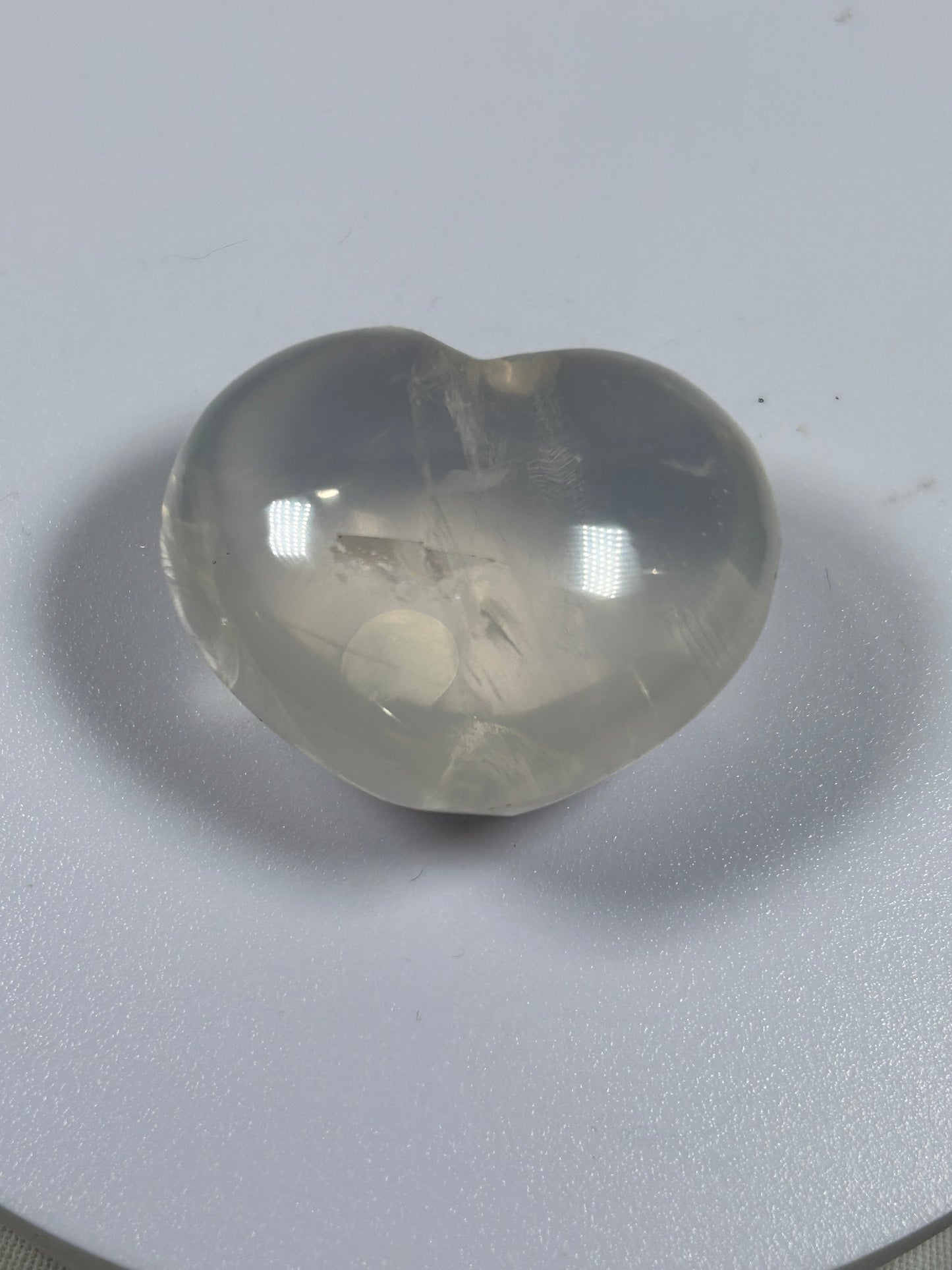 (#870) - Clear Quartz Heart - New