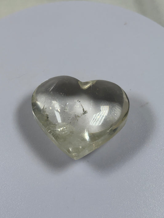 (#874) - Clear Quartz Heart - New