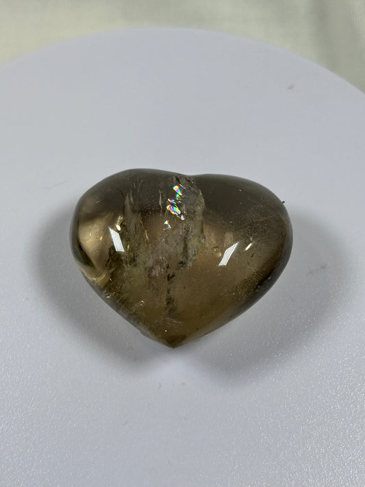 (#902) - Smoky Quartz Heart - New