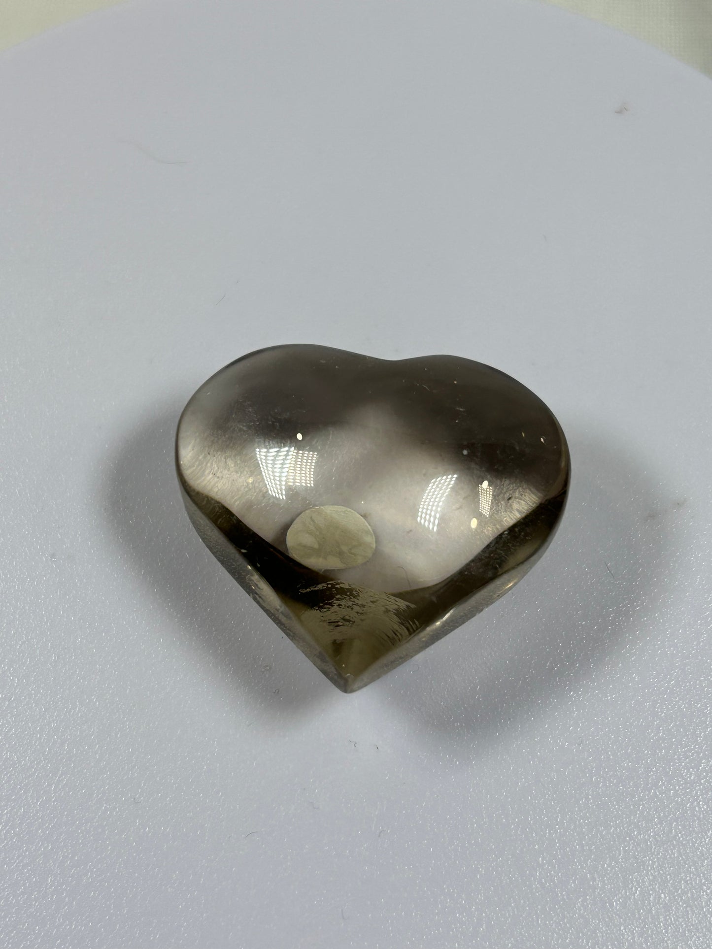 (#876) - Clear Quartz Heart - New